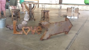 I followed this sign. It brought me to an empty table. Sounds about right. 